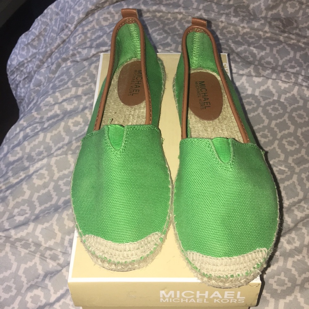 Michael Kors Green Meg Slip On